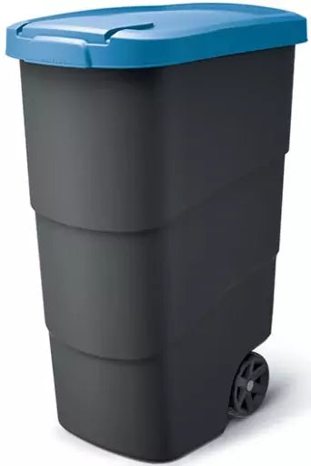 Keden wheeler vuilnisbak 90 l - blauw