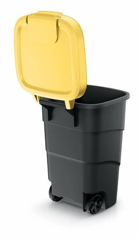 Keden wheeler vuilnisbak 110 l - geel