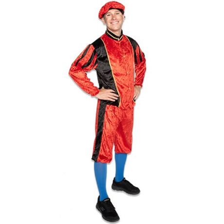 Tuta Haza Pete adulto rosso nero taglia m