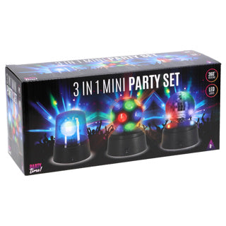 È ora di festeggiare! set da 3 mini discoteca per feste