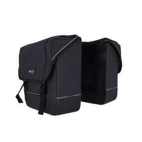 XLC 5: 1 borsa per biciclette a doppia bicicletta, contenuto 35L, nero. 35x30x12cm