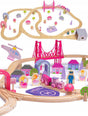 Bigjigs trenino in legno City - rosa