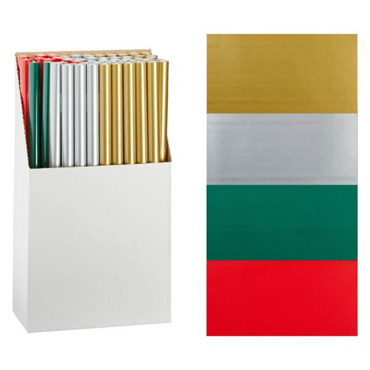 Carta regalo Cepewa Natale in tinta unita rotolo 70x200