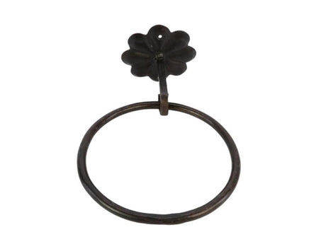 Anello pendente Hbx natural living kabala in metallo d15cm nero