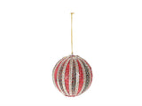 HBx pallina di Natale natural living noblee ø10cm verde rosso