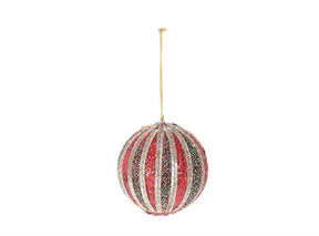 HBx pallina di Natale natural living noblee ø10cm verde rosso