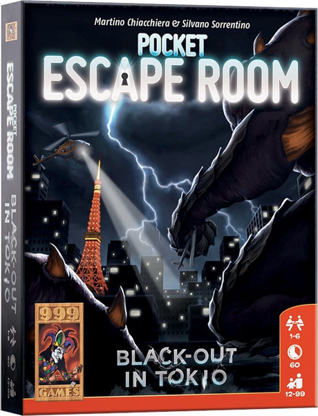 999games 999 games pocket escape room: Blackout in Tokyo gioco da tavolo (olandese, 1 - 6 giocatori, 60 minuti, da 12 anni)