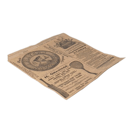 Busta per hamburger 13x14 cm carta di giornale oleata (1000 pezzi)