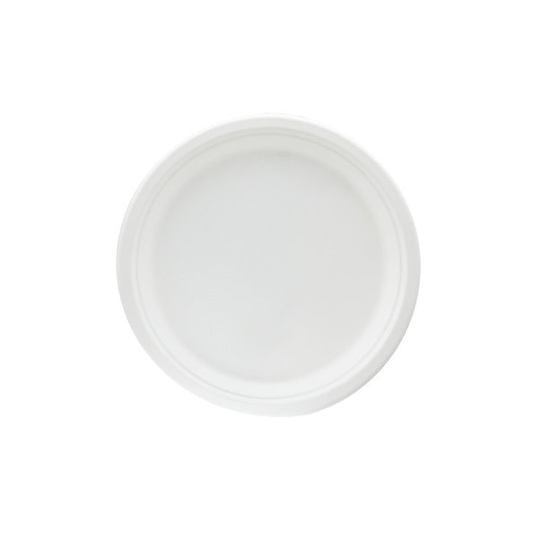 Piatto tondo canna da zucchero 26 cm (500 pezzi)