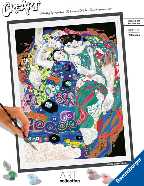 Ravensburger vergine (klimt) - pittura con i numeri per adulti