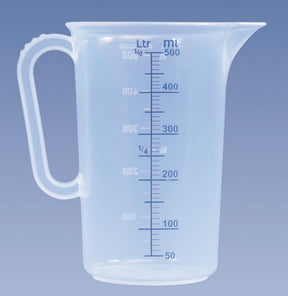 Misurino Hünersdorff da 0,5 litri, misurino in pp in plastica da 0,5 litri