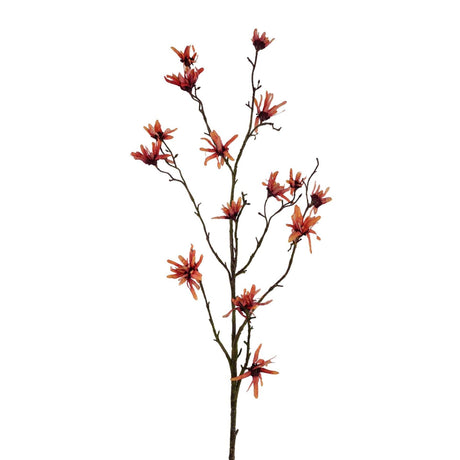 Ramo artificiale di hamamelis arancione della collezione Roberts 120 cm