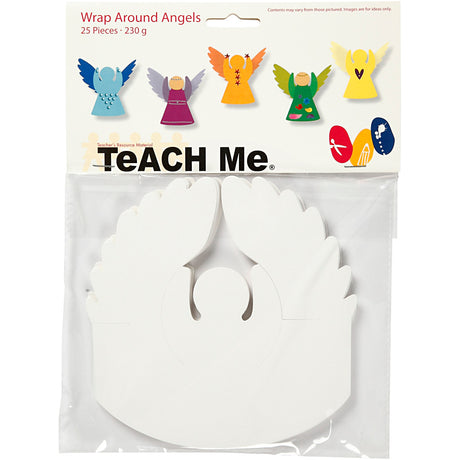 Azienda creativa https: www.cchobby.nl wrap-around-engelen-h-10-5-cm-d-7-cm-230-gr-white-25-piece-1-box