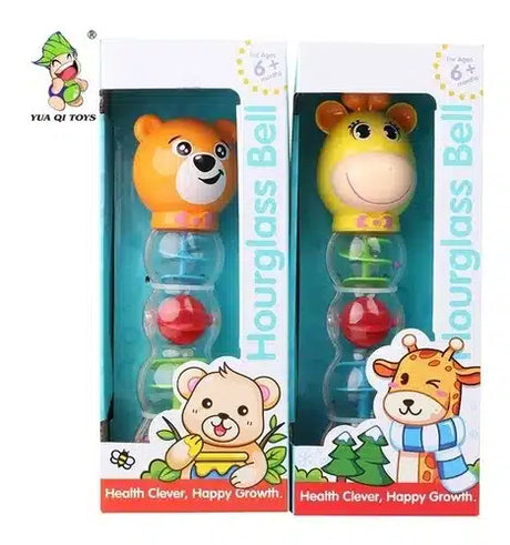 Sonaglio a clessidra di Jonotoys in 2 versioni.