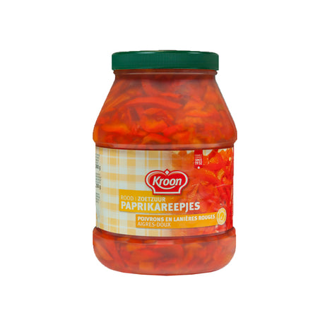Strisce di peperone corona Kroon-oil rosso agrodolce (2400ml)