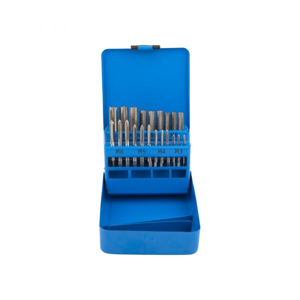 Set di maschi per filettare 21 pezzi m3-m12