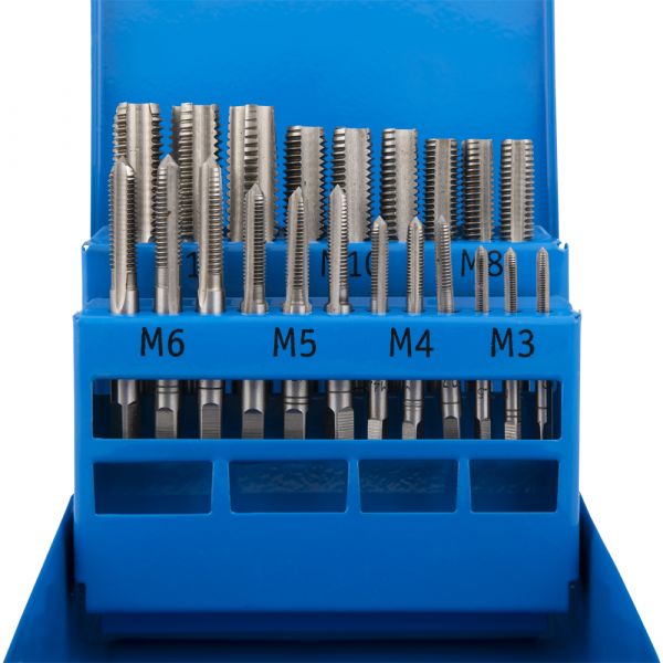 Set di maschi per filettare 21 pezzi m3-m12