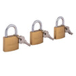 Set lucchetti 3 pz. con chiave uguale
