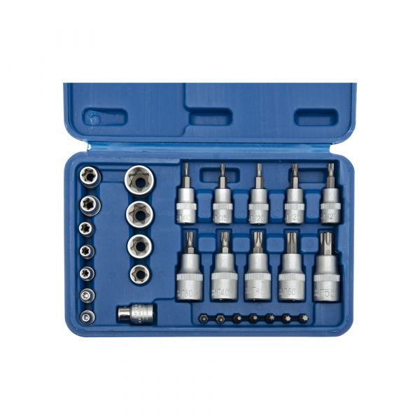 Set di chiavi e inserti Torx 1 4 +3 8 *