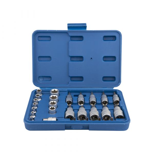 Set di chiavi e inserti Torx 1 4 +3 8 *