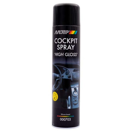 Motip Car Care Black Cockpit Spray High Gloss Bomboletta spray da 600 ml