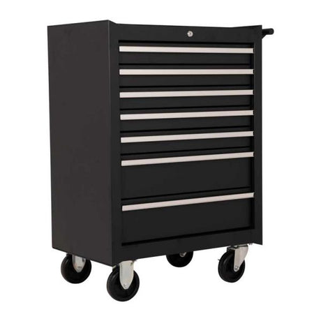 Carrello portautensili 7 cassetti nero