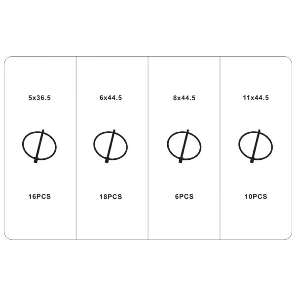 Assortimento perni di bloccaggio Topgear 50 pezzi