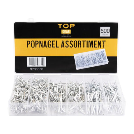 Assortimento di rivetti pop Topgear 500 pezzi