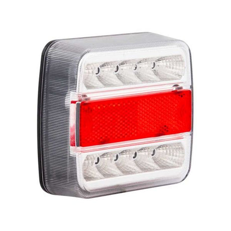 Fanale posteriore per rimorchio 98x105mm. LED bianco sx=r