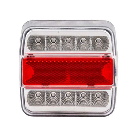 Fanale posteriore per rimorchio 98x105mm. LED bianco sx=r
