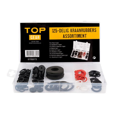 Topgear Kraantrubber Ass. 125 pezzi.
