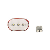 Lampada per bicicletta 3 LED bianca