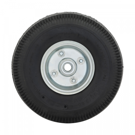 Ruota 4.10x3.50 foro asse 16 mm. pneumatico