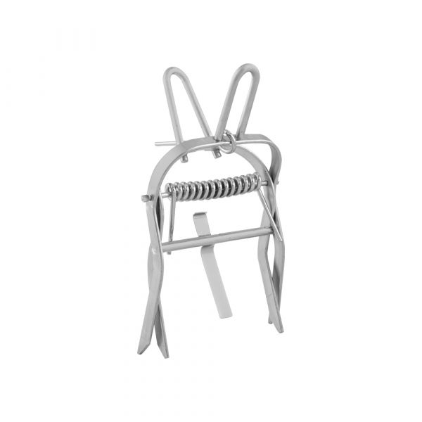 Morsetto per talpa da giardino zincato con maniglia