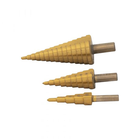 La marcia più alta con. fresa a gradino per fresatura di piastre hss set 3x