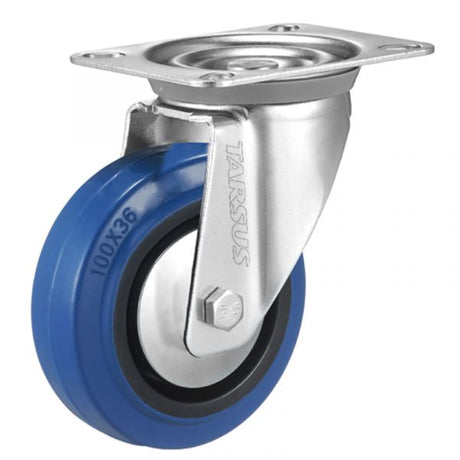 Ruota girevole Tarso 125 mm. blu