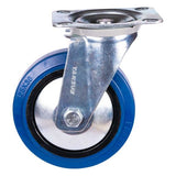 Ruota girevole Tarso 125 mm. blu