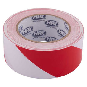 Nastro barriera autoadesivo prodotti HPX rosso bianco 50 mm x 33 m