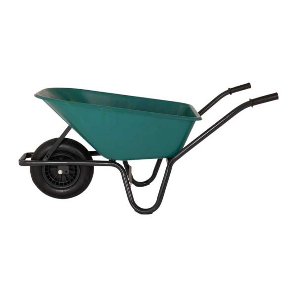 Carriola contenitore plastica verde 85 litri HQ antigoccia