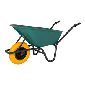 Carriola contenitore plastica verde 85 litri HQ antigoccia