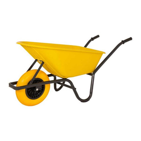 Carriola contenitore plastica giallo 85 litri HQ antigoccia
