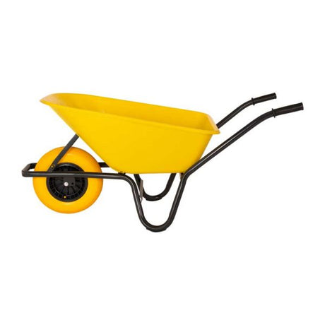Carriola contenitore plastica giallo 85 litri HQ antigoccia