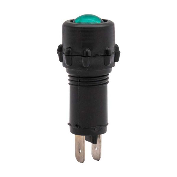 Indicatore LED verde.