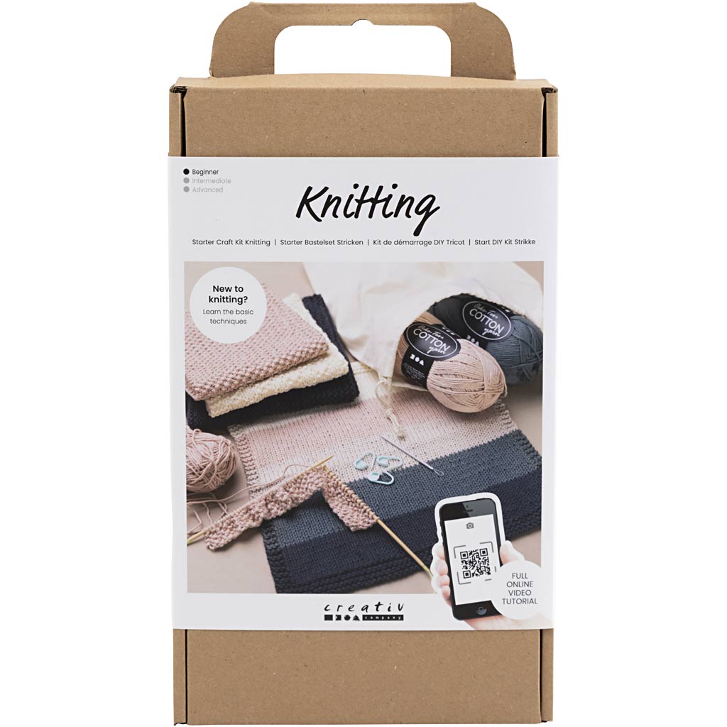 Starter set cc dell'azienda creativa per imparare a lavorare a maglia