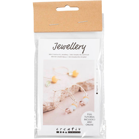 Creativ Company Mini Hobbyset Orecchini di gioielli con perline