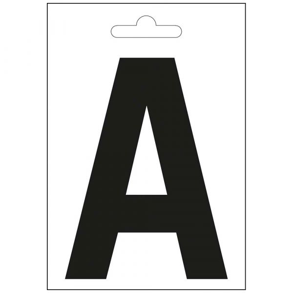 Lettera nautica a nera 100 mm.