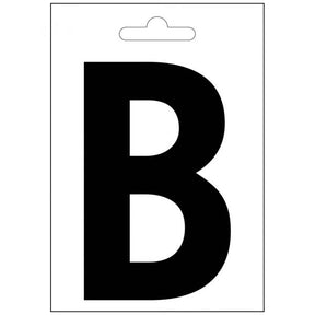 Lettera nautica b nera 100 mm.