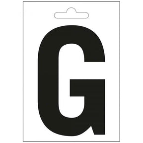 Lettera nautica g nera 100 mm.