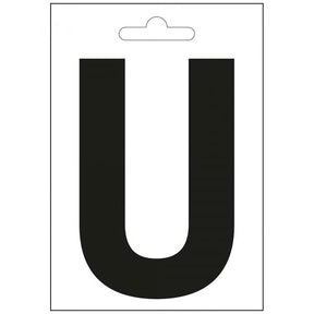 Lettera nautica u nera 100 mm.