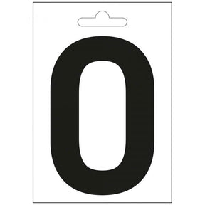 Numero nautico 0 nero 100 mm.